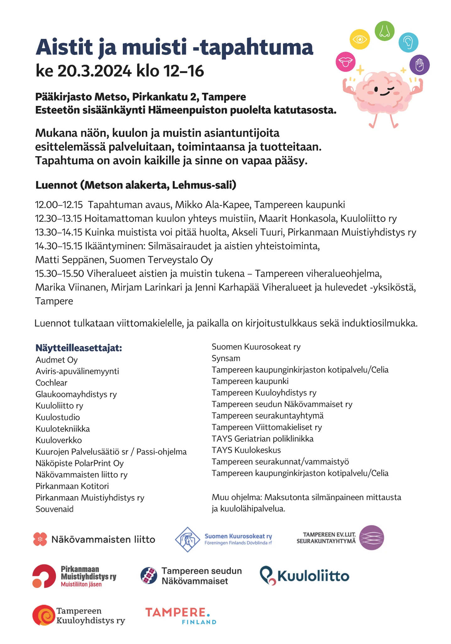 Lähellä.fi | Aistit ja muisti -tapahtuma