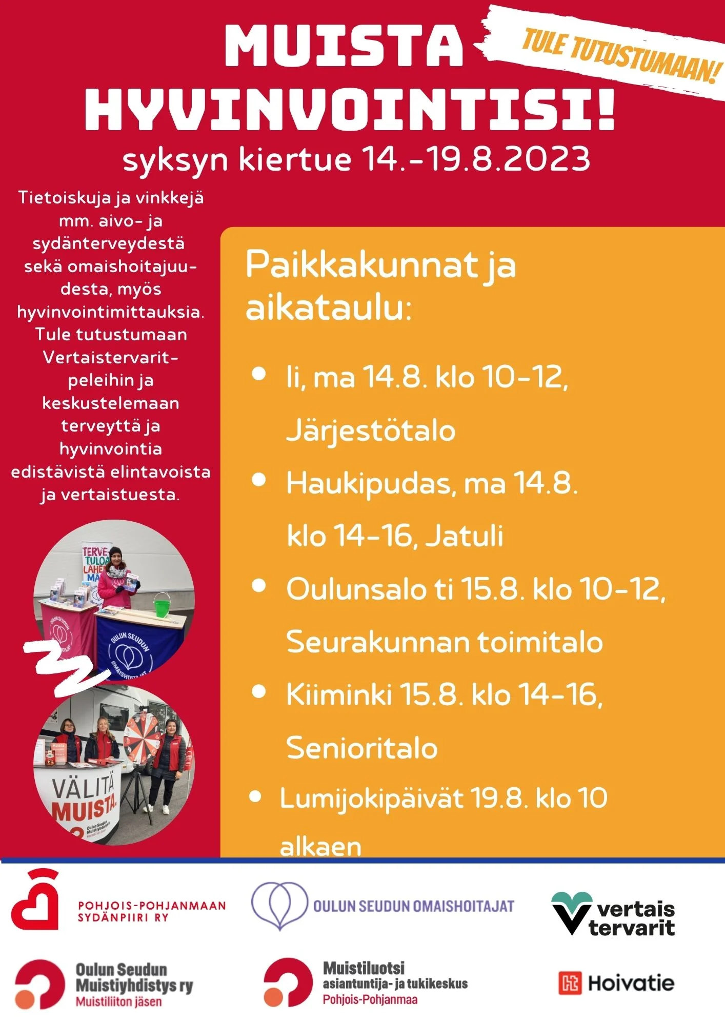 Lähellä.fi | Muista Hyvinvointisi -kiertue Oulunsalossa