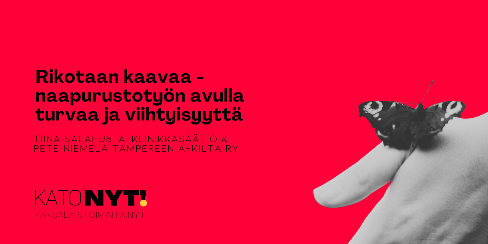 Rikotaan kaavaa - naapurustotyön avulla turvaa ja viihtyisyyttä kuvituskuva