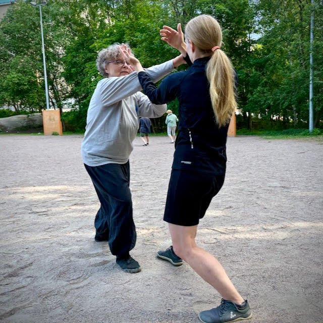 Taiji-harjoitukset ulkona