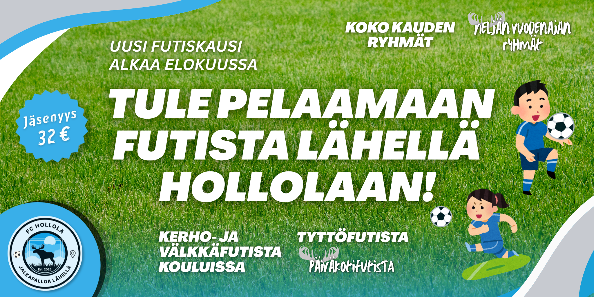 Tule pelaamaan futista lähellä Hollolaan