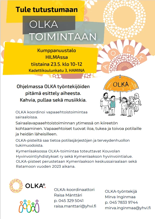 Lähellä.fi | OLKA -toiminta jalkautuu Kymenlaaksoon!
