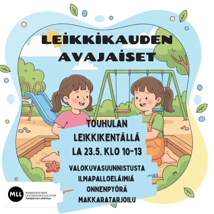 kuvassa on kaksi lasta leikkimässä leikkikentällä.